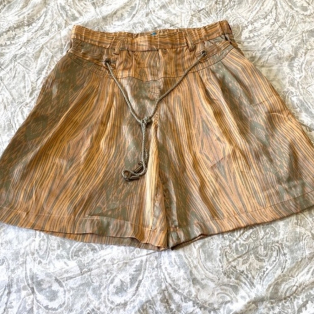 Derek Lam Silky Shorts Bermuda Orange Gray sz. S